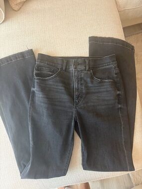 Express Black Flare Jeans - High-Rise Wide Leg